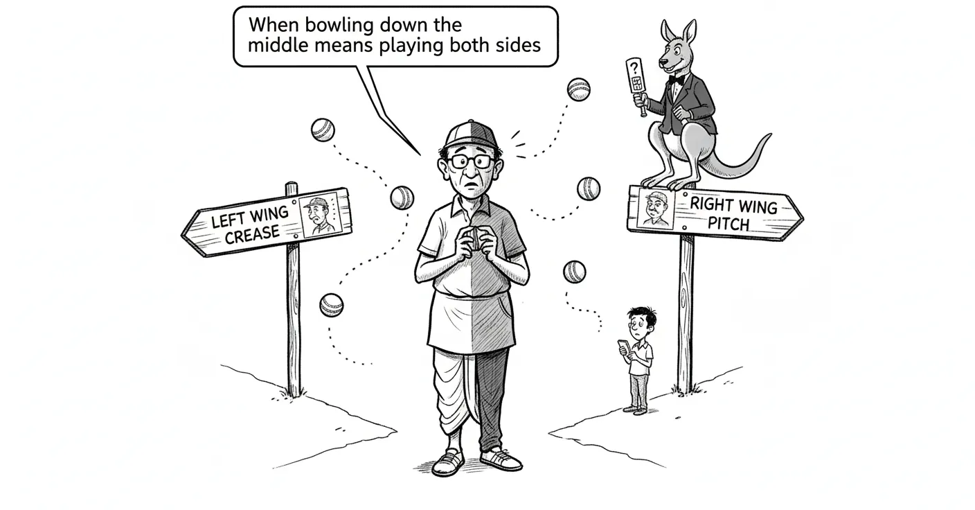 When bowling down the middle means playing both sides