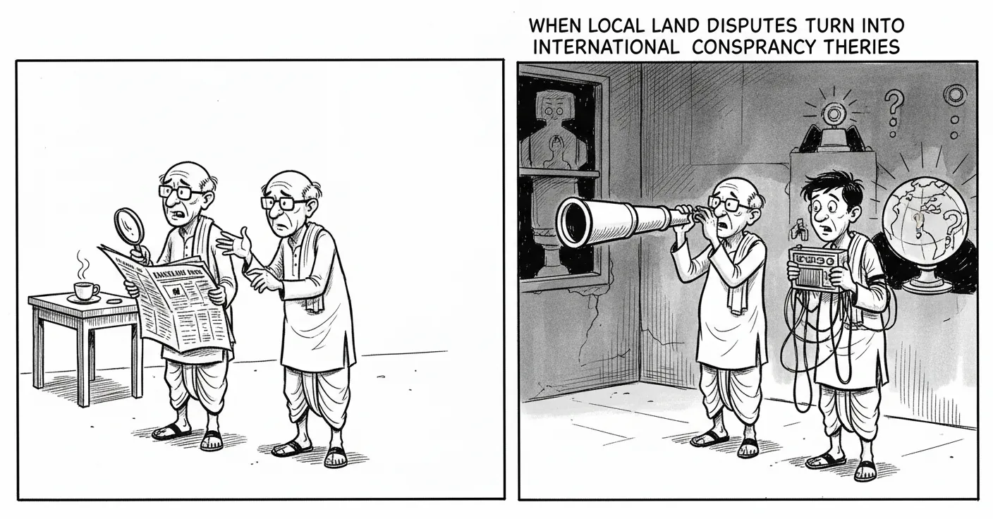 When local land disputes turn into international conspiracy theories