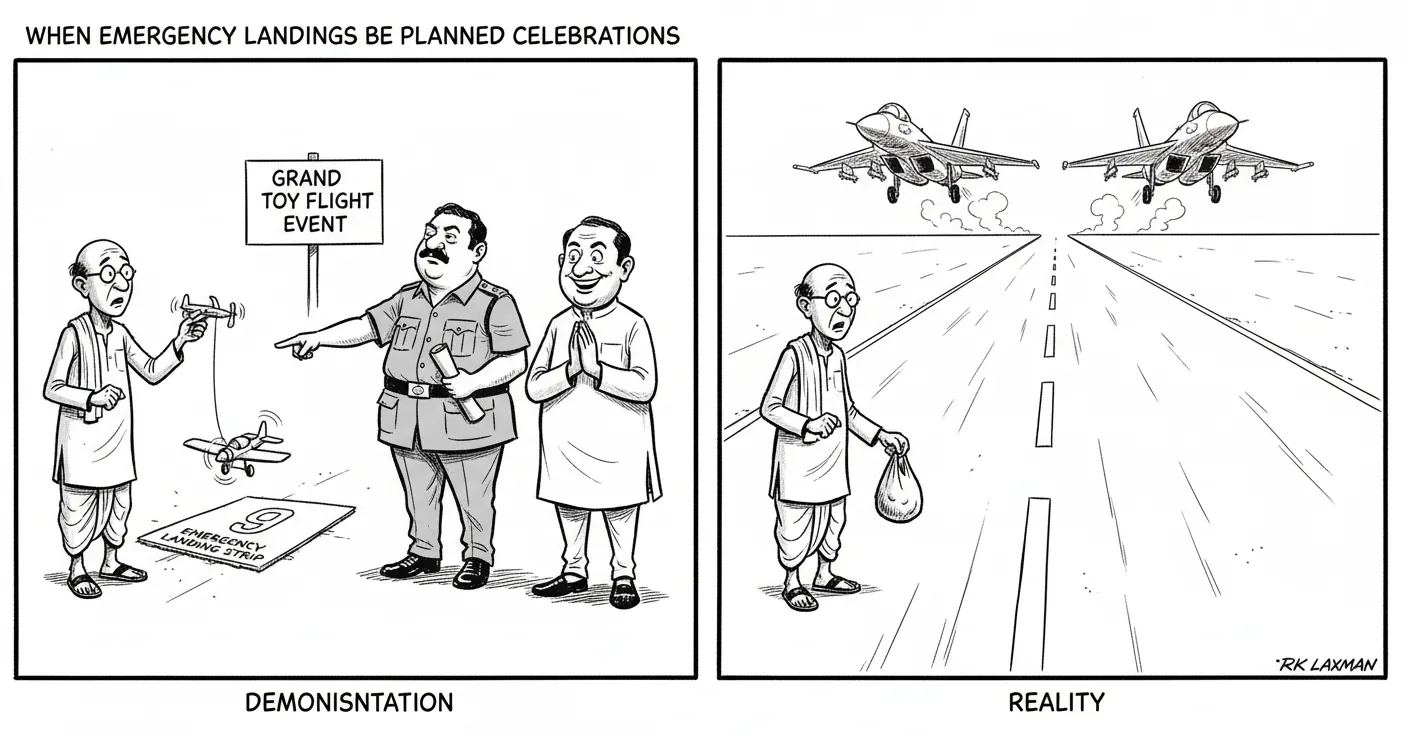 When emergency landings become planned celebrations