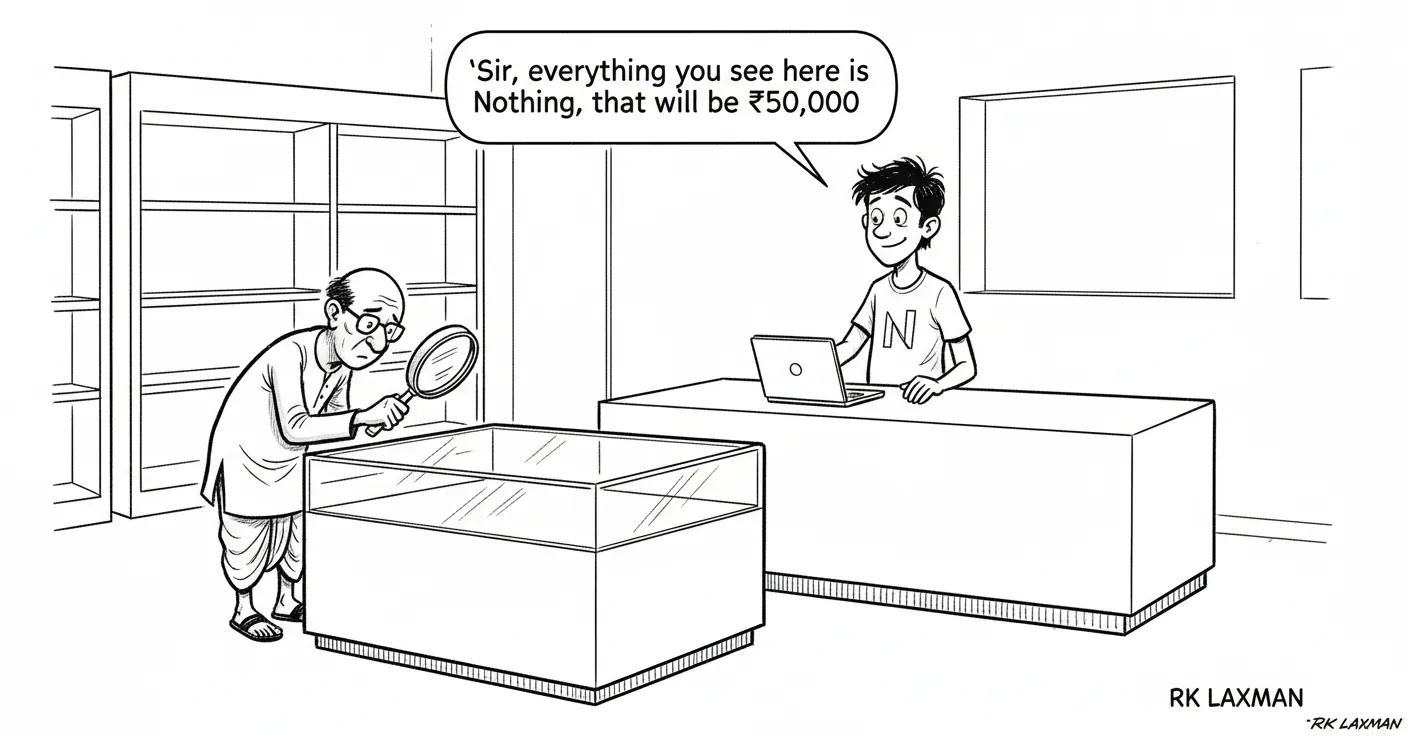'Sir, everything you see here is Nothing, that will be ₹50,000'