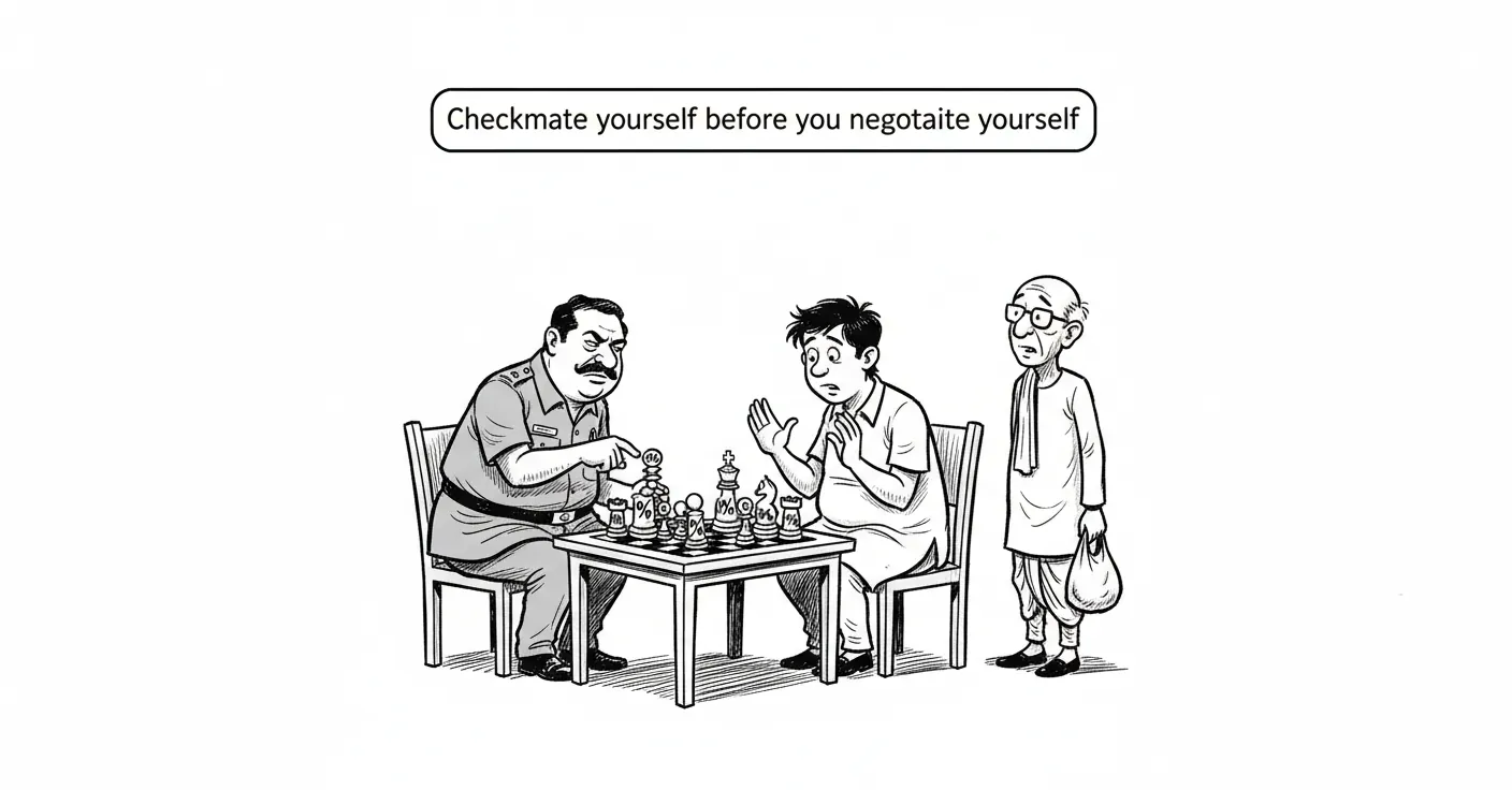 Checkmate yourself before you negotiate yourself