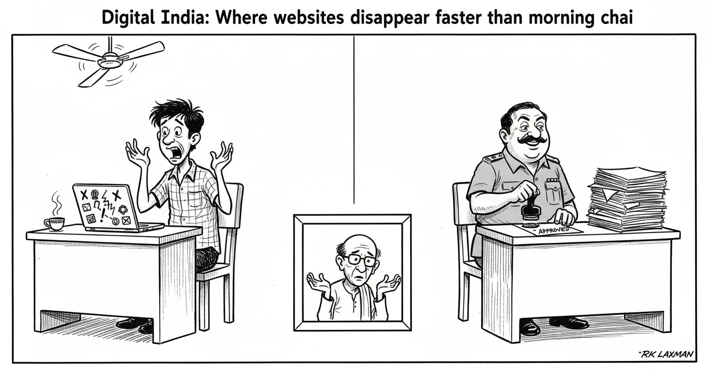 Digital India: Where websites disappear faster than morning chai