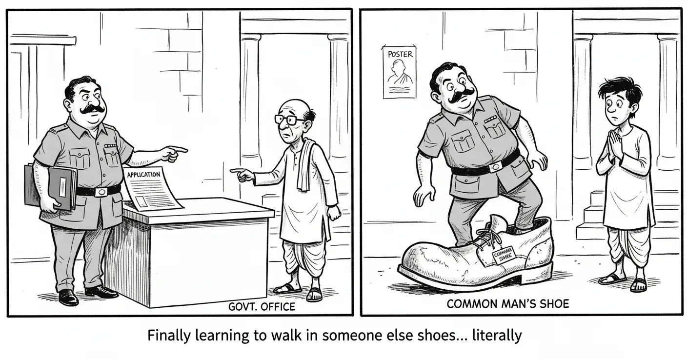 Finally learning to walk in someone else's shoes... literally