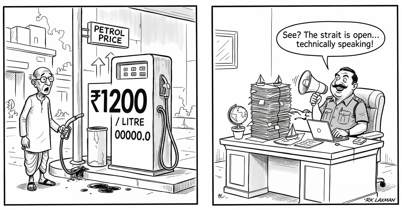 See? The strait is open... technically speaking!