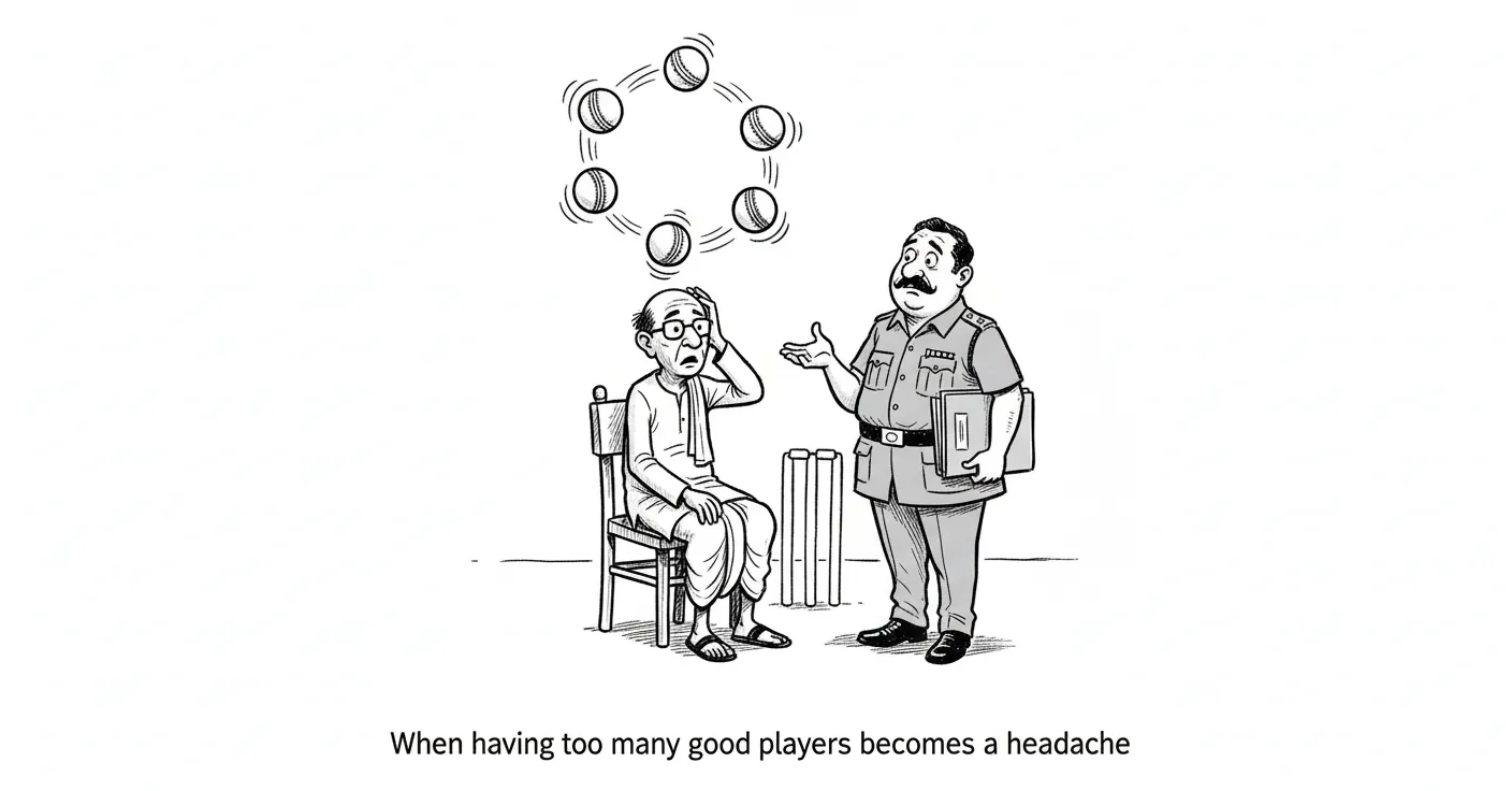 When having too many good players becomes a headache