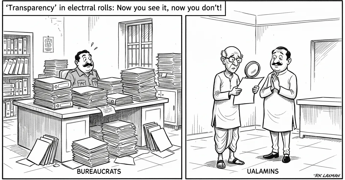 'Transparency' in electoral rolls: Now you see it, now you don't!
