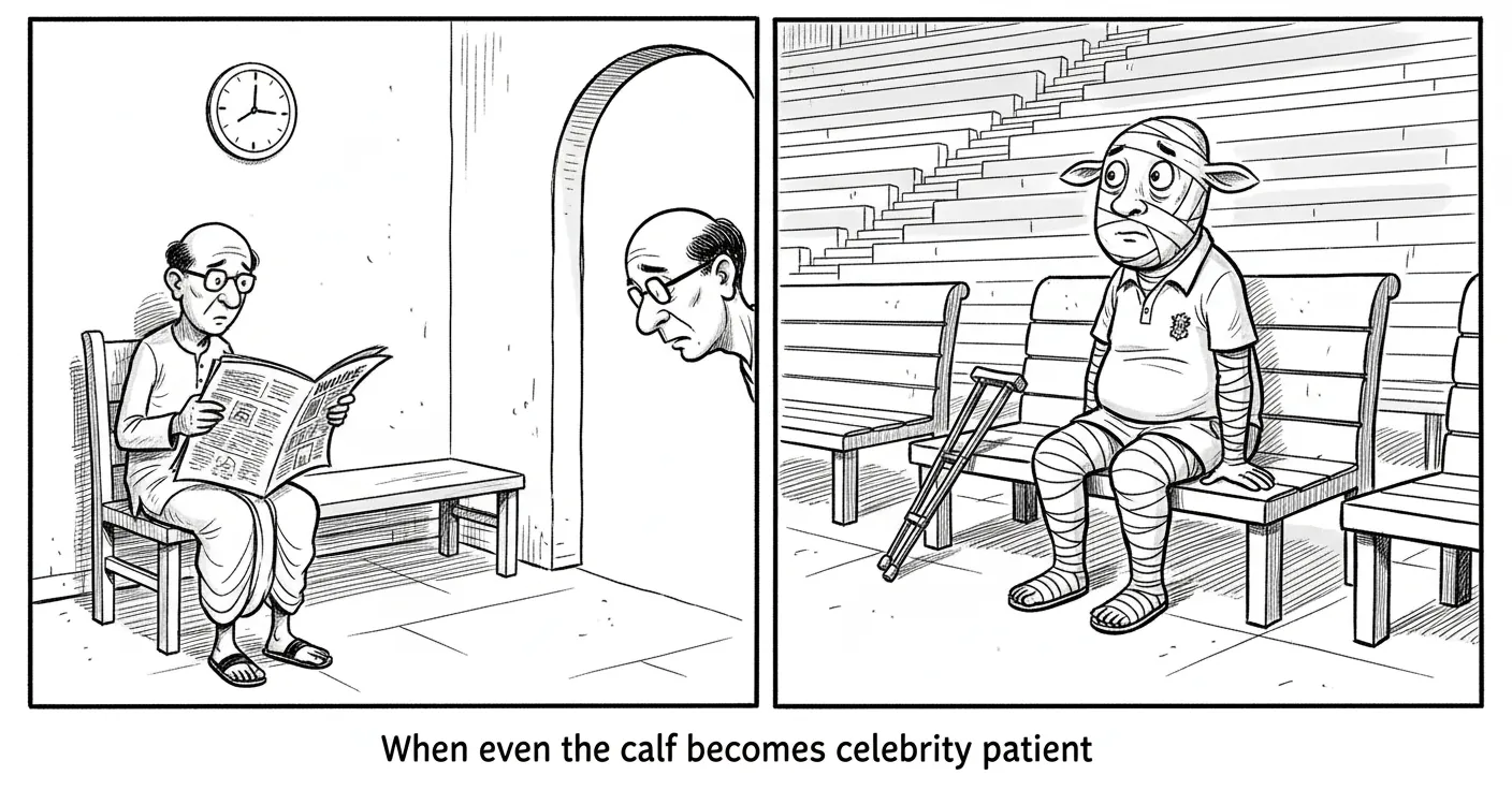 When even the calf becomes celebrity patient