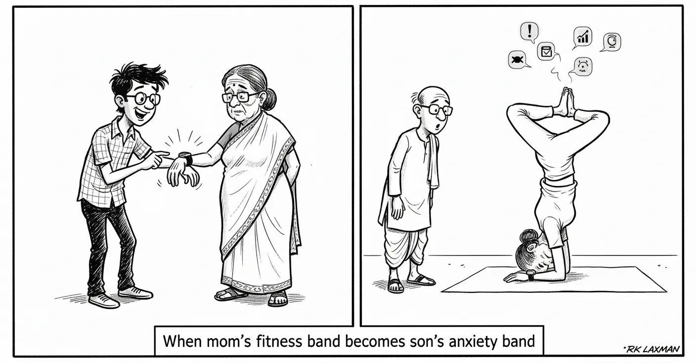 When mom's fitness band becomes son's anxiety band